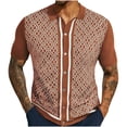 thumbnail image 2 of Goodtrade8 Mens Short Sleeve T-Shirts Polo Collared Pullover Casual Summer Solid Color Work Style Shirts for Men, 2 of 9