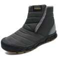 thumbnail image 4 of Nuevas Botas Nieve Transfronterizas Gran Tamaño para Exteriores Zapatos Algodón Cálidos Terciopelo [22013] (Gris 44), 4 of 7
