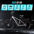 thumbnail image 3 of FENGQS 27.5" Electric Bike for Adults, 2000W Peak Power Motor Ebike, 35MPH 80Miles Electric Mountain Bike with 17.5AH Removable Battery-UL 2849, 21-Speed, White, 3 of 7