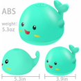 thumbnail image 2 of Giocattoli da bagno per bambini, giocattoli da bagno per balene per bambini piccoli, giocattoli da bagno luminosi con luce a LED, giocattoli per bagni d'acqua con spruzzi di balene, giocattoli con spr, 2 of 5