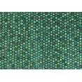 thumbnail image 1 of Ahgly Company Machine Washable Indoor Rectangle Abstract Turquoise Blue Modern Area Rugs, 6' x 9', 1 of 4