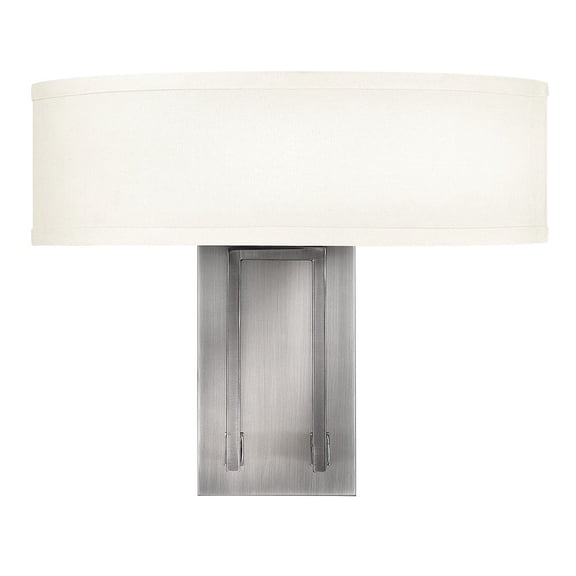3202AN Hinkley Lighting Hampton - 2 Light Wall Sconce in Transitional Style - 15 Inches Wide by 12 Inches High-Antique Nickel Finish