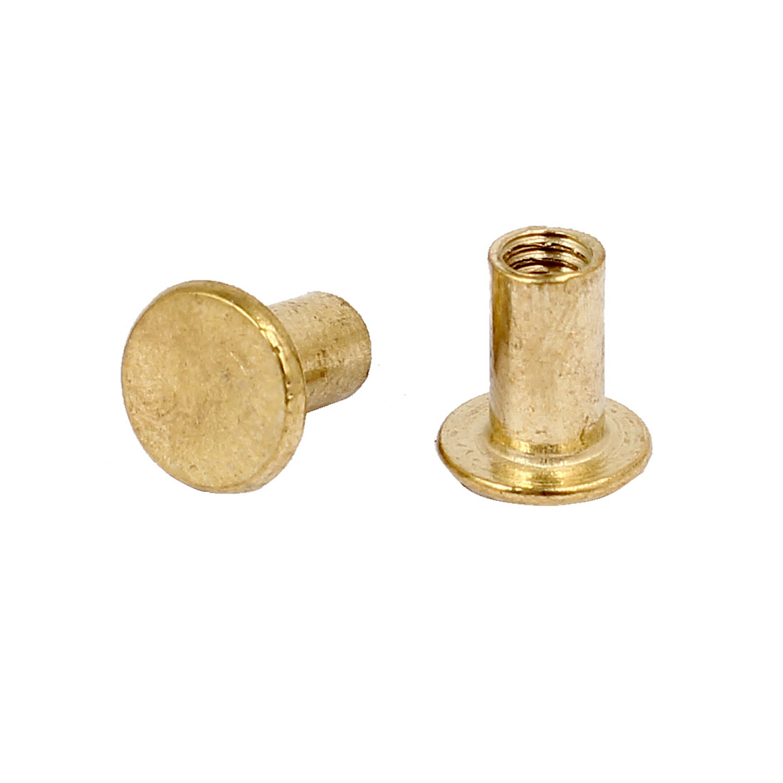Photo Album Metal Brass Plated Binding Screw Post Barrel Nut 5mmx8mm