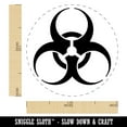 thumbnail image 2 of Biohazard Symbol Self-Inking Rubber Stamp Ink Stamper - Sky Blue Ink - Medium 1 Inch, 2 of 7