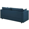 thumbnail image 3 of Modern Contemporary Urban Design Living Room Lounge Club Lobby Sofa, Fabric, Navy Blue, 3 of 9