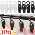 thumbnail image 2 of 20/1pcs Plastic Rotatable Clothes Clip Towel Hat Sock Air-dry Clips Windproof Anti-Slip Clip Multifunctional Laundry Storage Peg, 2 of 10