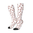 thumbnail image 2 of Fotbe Red Fox print Women's Men's Novelty Crew Socks Cotton Socks Knee High Socks for Walking,Running,Nurses,Pregnancy, 2 of 8