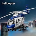 thumbnail image 2 of New Realistic Police Helicopter Plane Pull Back Led Music Model Kids Toy Collection/YY, 2 of 5