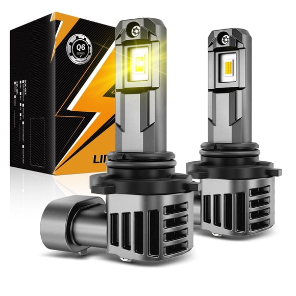 Faros antiniebla Auxbeam 2025 9006 3000K Amarillo Dorado 12000LM