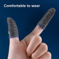 thumbnail image 6 of Naierhg 1 Pair Finger Covers Universal Breathable Ultra-thin Game Controller Fingertips Sleeves Thumb Gloves for Gamer, 6 of 8
