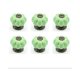 thumbnail image 1 of Furniture Knobs - 6 x Ceramic Drawer Knobs Pumpkin Shape Furniture Knob for Kitchen Drawers and Cupboards (Green), 1 of 2