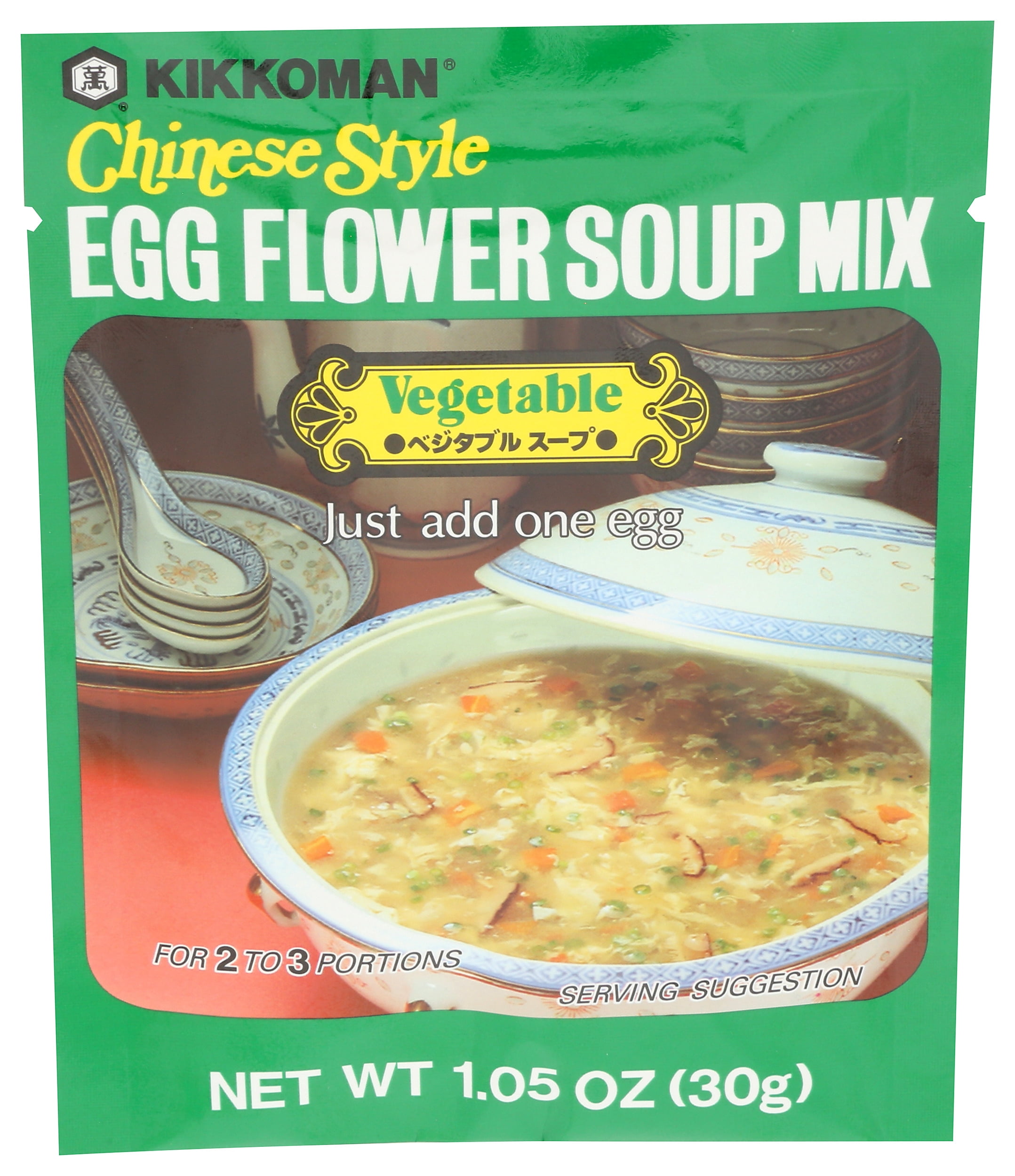 Pack of 12, Kikkoman Chinese Style Egg Flower Soup Mix, 1.05 oz