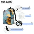 thumbnail image 4 of Honeii Woman Under Blossoming Tree Print Canvas College Laptop Backpack, Durable Rucksack Travel Notebook Bag School Backpack Book Bag for Men Women-Medium, 4 of 7