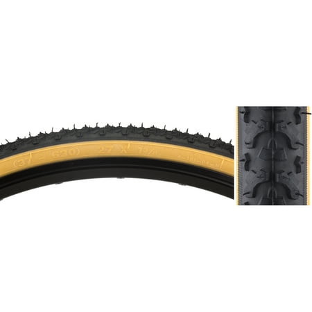 Sunlite Tire 27X1-3/8 Black/Gm Hybrid K161 (Best Hybrid Bicycle Tires)