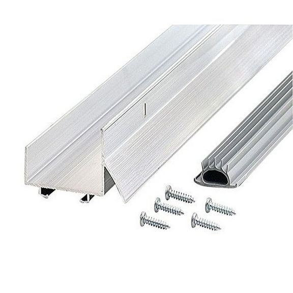 3 FT - White Door Bottom for 1 3/8" Doors with Drip Cap and Vinyl Seal