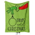 thumbnail image 4 of Manta de franela, manta con borde doblado, manta para la siesta, manta de doble grosor, monstruo de pelo verde, 4 of 6