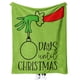 thumbnail image 5 of Manta de franela, manta con borde doblado, manta para la siesta, manta de doble grosor, monstruo de pelo verde, 5 of 6
