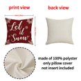 thumbnail image 2 of AIGUR Christmas Pillow Covers Stylish Snowflake Print Cushion Covers for Winter Holiday Decoration, 2 of 9
