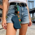 thumbnail image 4 of Ohufall Color Block Silicone Sunglasses Case Portable Eyeglass Protective Cover For Outdoor, 4 of 4