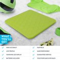 thumbnail image 4 of Báscula de baño digital de alta precisión Greater Goods para peso corporal, con cubierta de silicona texturizada antideslizante, capacidad de 400 lb, color verde, 4 of 5