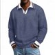 thumbnail image 1 of Ceisia Men's Casual Striped Half Button Round Neck Pullover with Pocket Daily Fashion Top Gift, 1 of 7