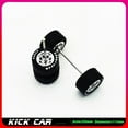 thumbnail image 4 of Metallic Color 1/64 Wheels With Rubber Tires 1 Set(4pcs) Plastic Basic Modified Parts Vehicle Toy For Hotwheels Tomica Mini GT, 4 of 5