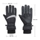 thumbnail image 3 of Guantes impermeables para montar en moto Guantes de esquí de lana con pantalla táctil para el invierno, 3 of 9