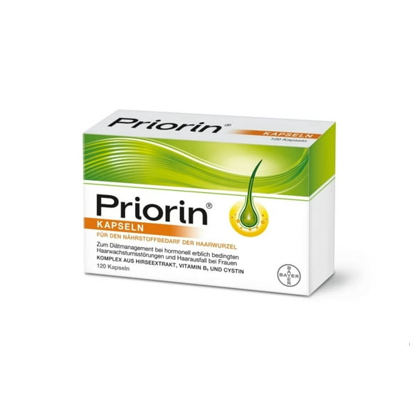 Priorin Hair Growth Natural Smooth & Lustrous Style – Soft Radiant Texture Care, 120 Count