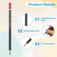 thumbnail image 4 of 12B Drawing Pencils for Sketching, 12PCS Sketch Pencils for Drawing Art Pencils Graphite Wood Pre-sharpened for Drawing Sketching Artists, Black Red, 4 of 6