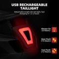thumbnail image 3 of Cycling Helmet Men Women With Taillight Goggles Road Mtb Bicycle Helmet Sun Visor Lens E-bike Motorcycle Helmet, 3 of 5