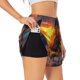 thumbnail image 1 of Balery Sunset Coast Sunflower Pantalones cortos deportivos para mujer con forro y dos bolsillos, elásticos, para entrenamiento, gimnasio, yoga-XX-Large, 1 of 7