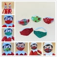 thumbnail image 5 of Muñeco elfo de estantería navideña Bufanda Gafas Máscara de elfo navideño Diseño con temática navideña, 5 of 5