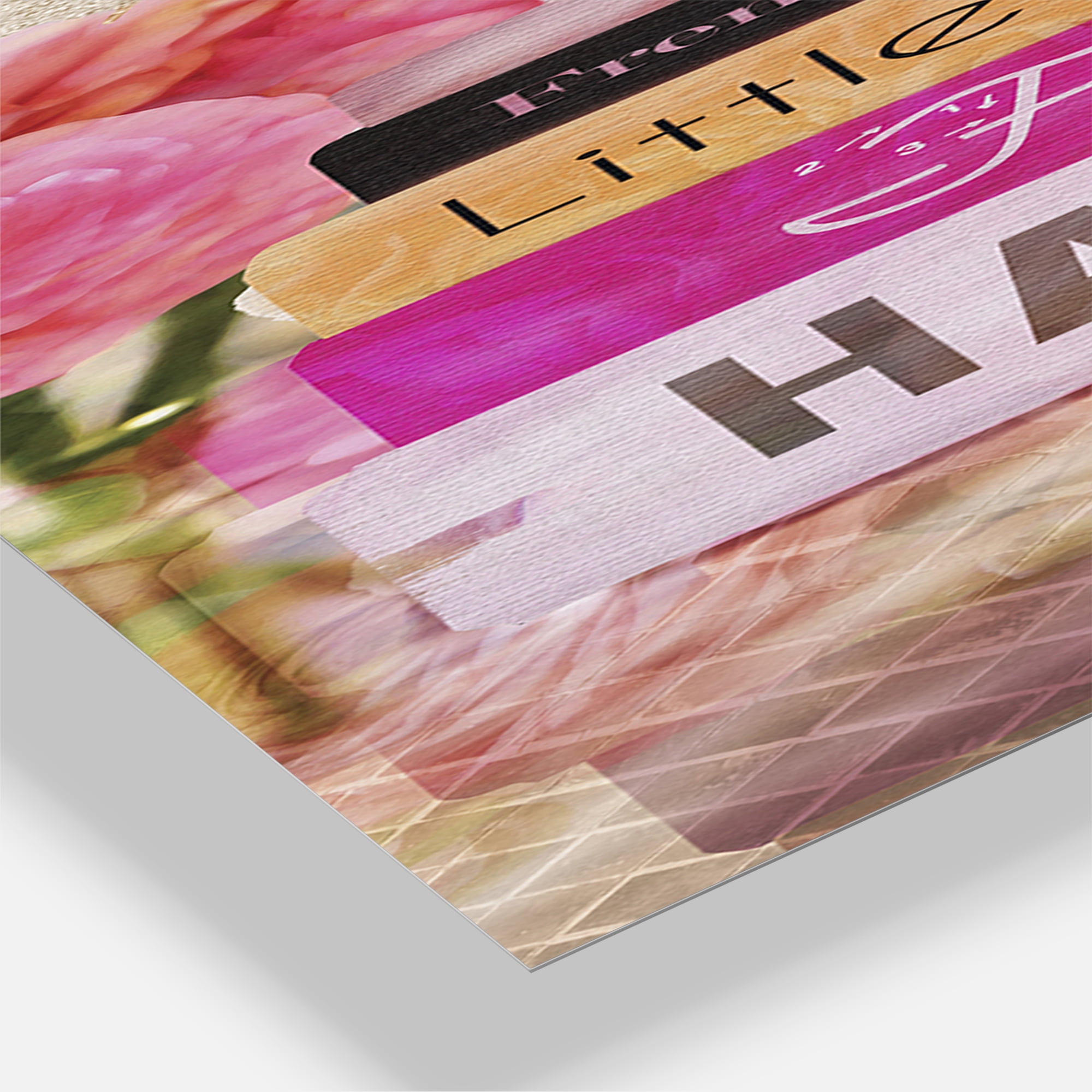 Designart 'Fashionista Reads' Oversized Fashion Wall Clock