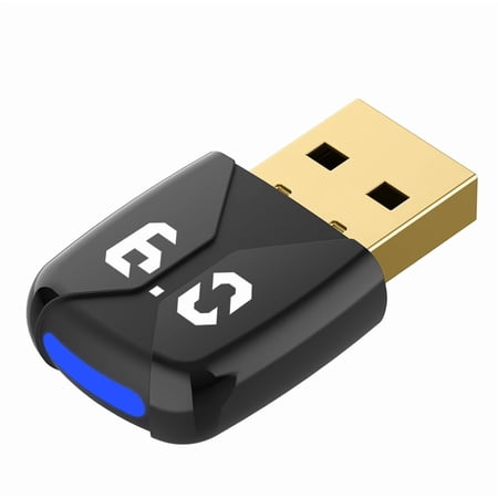 USB Bluetooth 6.0 Adapter for Desktop PC: Long Range 600FT Wireless Dongle with 2dBi Antenna Plug & Play for Laptop Windows 11/10/8.1, Pair BT Headphones/Headset/Speaker/Mouse/Keyboard/Printe2