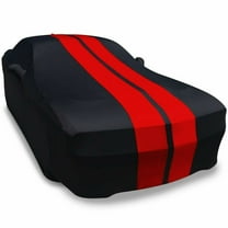 2008-2022 Dodge Challenger Ultraguard Stretch Satin Indoor Car Cover : Sport Series Black/Red