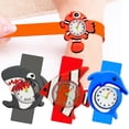 thumbnail image 2 of Reloj creativo Slap Pat Circle para niños, tiburón marino, pez ballena, juguete para bebés, relojes para niños, regalo para alumnos de guardería, Montre Enfant Gao Jinjia LED, 2 of 2