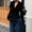 Black, variant on Womens Faux Fur Zip Up Jacket Casual Sexy Y2k Style Jackets Lapel Collar Long Sleeve Zip Up Fuzzy Outerwear Fur Coat Gray L