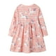 thumbnail image 2 of Vestido Hongshilian de punto de algodón para niñas pequeñas, casual, de 3 a 4 años, 2 of 7