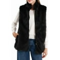 thumbnail image 2 of Amazhiyu Women's Faux Fur Zip Up Vest Stand Collar Sleeveless Jacket with Pocket, 2 of 6