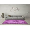 thumbnail image 3 of Ahgly Company Indoor Rectangle Medallion Purple Traditional Area Rugs, 4' x 6', 3 of 4