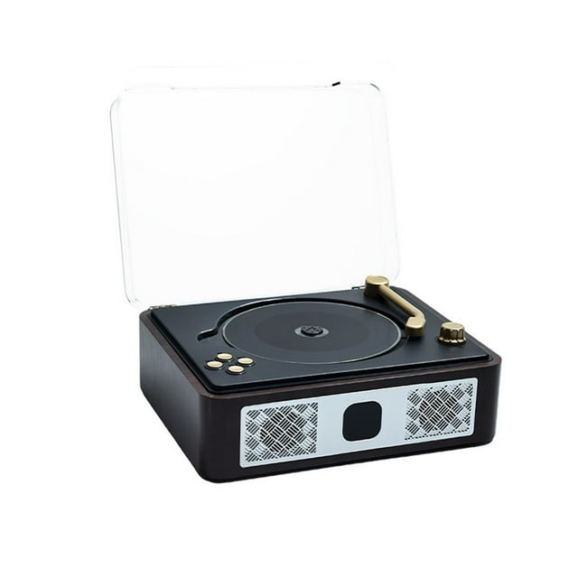 Retro Bluetooth Gramophone CD Player High-Quality Sound Perfect Gift for Music and Vintage Fans ,Bluetooth Transmitter 5.0