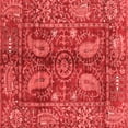 thumbnail image 1 of Ahgly Company Indoor Square Abstract Red Modern Area Rugs, 8' Square, 1 of 4