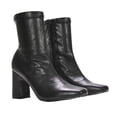 thumbnail image 4 of XY London Womens Alex Side Zip Stretch Block Heel Ankle Boots, 4 of 6
