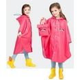 thumbnail image 4 of NOKIO Rain Poncho Kids, Toddler Poncho with Hood, Waterpoof Rain Jacket Coat,3D Cartoon Children Rainwear for Girl Boy Kids Raincoats Waterproof Rain Jacket Hooded Rain Poncho, 4 of 6