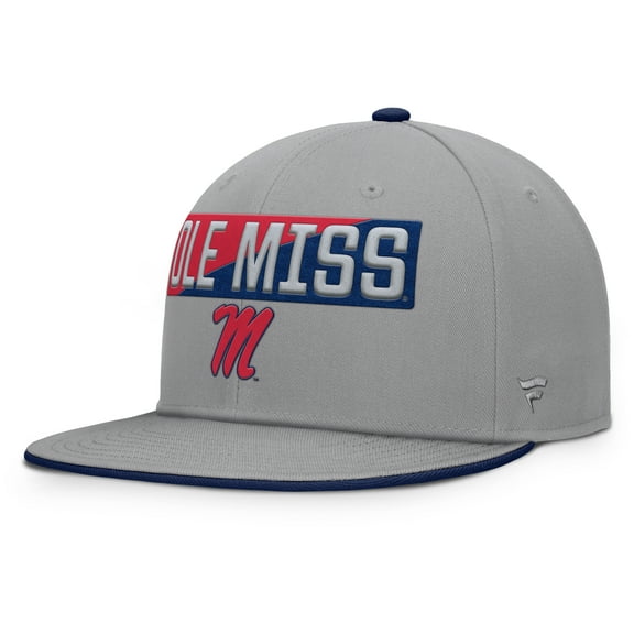 Men's Fanatics Gray Ole Miss Rebels Duo Snapback Hat