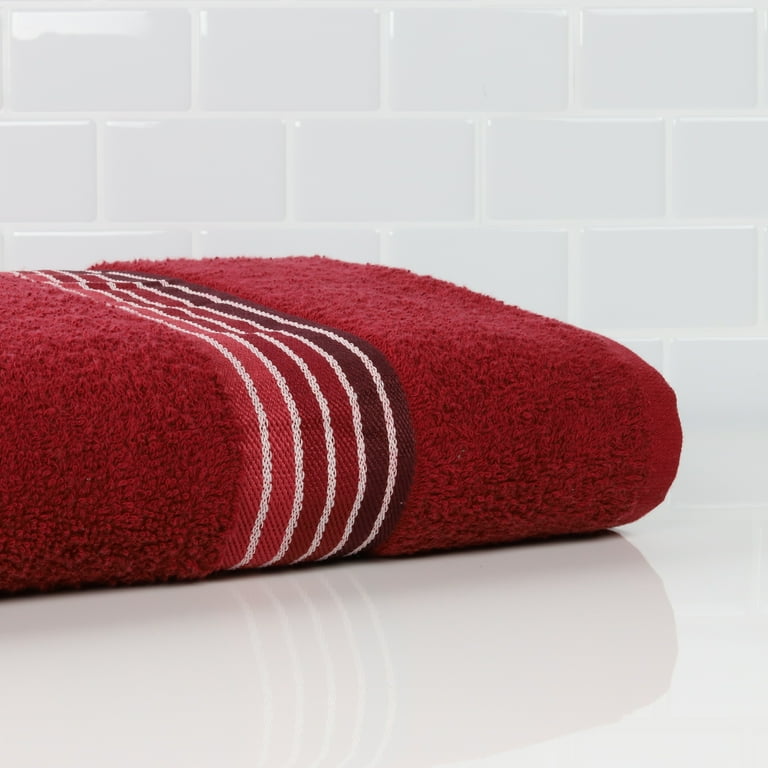 Red bath towels walmart hotsell