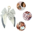 thumbnail image 3 of Unique Bargains 1 Pc Trendy Double Layer Bow Handbag Charm Bag Accessories White Blue, 3 of 5