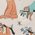 thumbnail image 4 of Coolnut Cute Sloth Design Bath Shower Curtain Liners 72"x72", Polyester Waterproof Bath Curtains with Hooks for Bathroom Decoration, 4 of 5