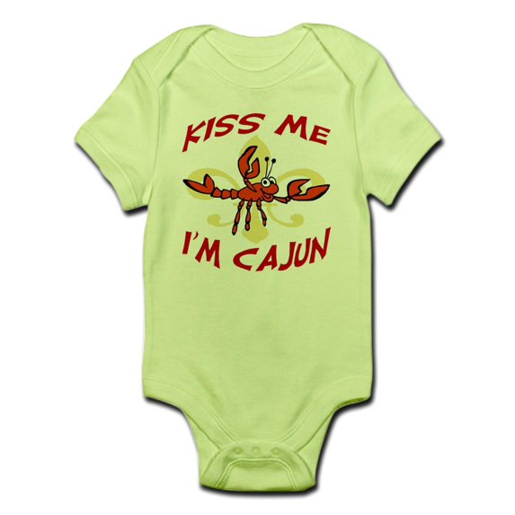 CafePress - Kiss Me I'm Cajun Too Infant Bodysuit - Baby Light Bodysuit