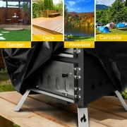 BETISEF 12Outdoor Pizza Oven Wood Fired Pizza Oven Portable Patio Ovens &Pizza Stone, Pizza Peel,Adjustable Legs,Waterproof Cover
